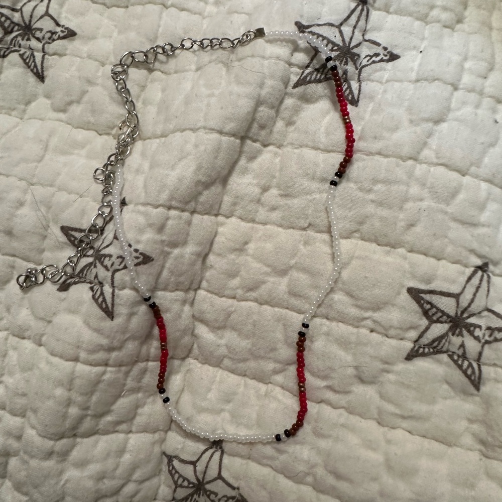 Handmade seed bead necklace